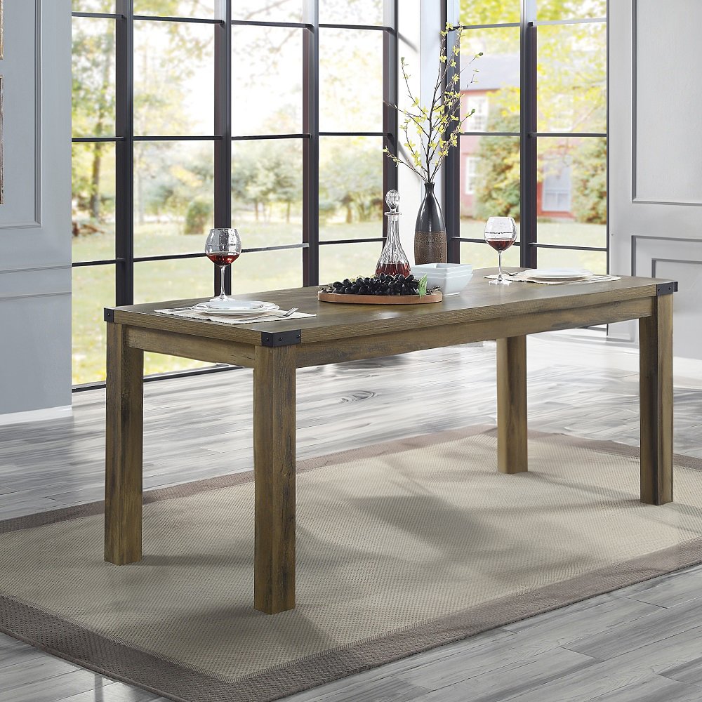 Abiram Dining Table Rustic Oak. Picture 1