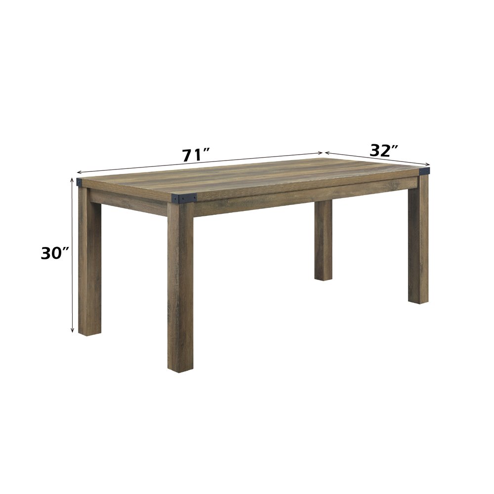 Abiram Dining Table Rustic Oak. Picture 6