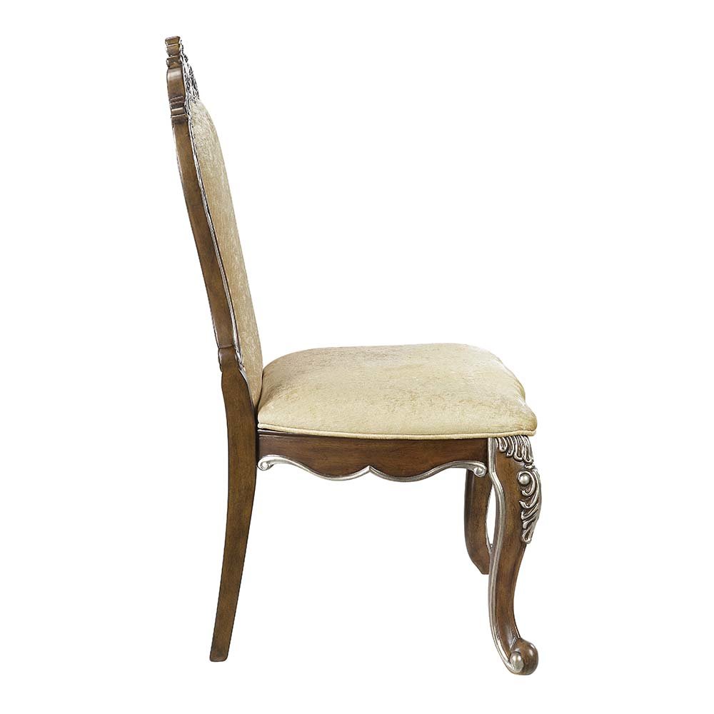 Latisha Side Chair (Set-2) Antique Oak. Picture 3