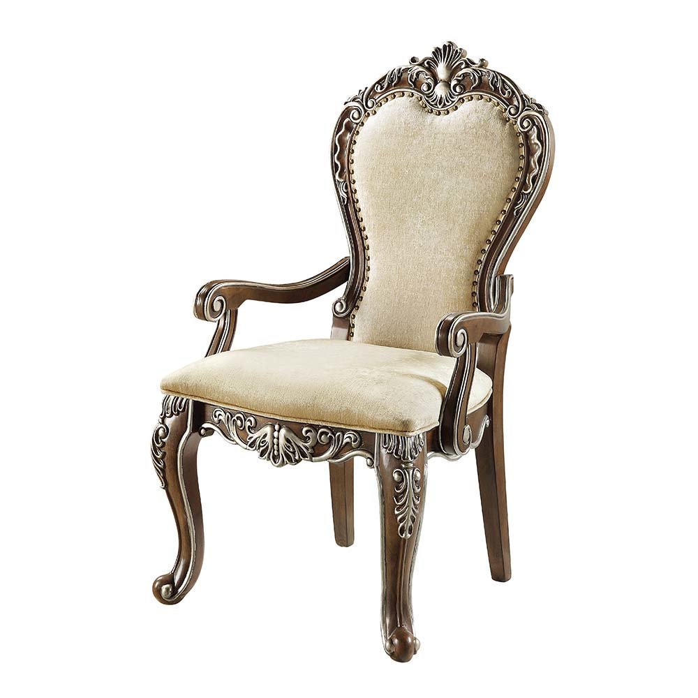 Latisha Arm Chair (Set-2) Antique Oak. Picture 1