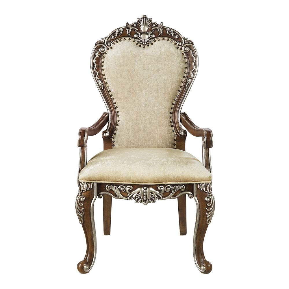 Latisha Arm Chair (Set-2) Antique Oak. Picture 2