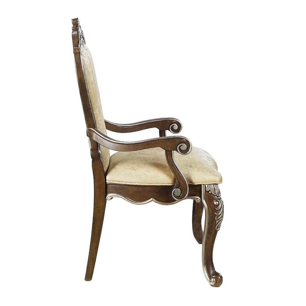 Latisha Arm Chair (Set-2) Antique Oak. Picture 3