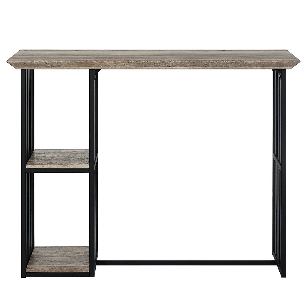 Zudora Counter Height Table Antique Oak & Black. Picture 6