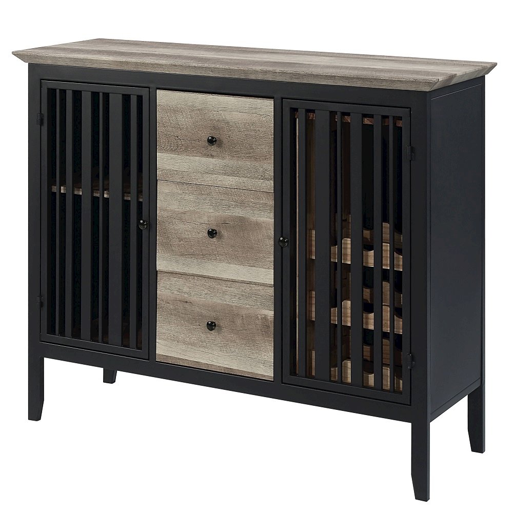 Zudora Server Antique Oak & Black. Picture 3