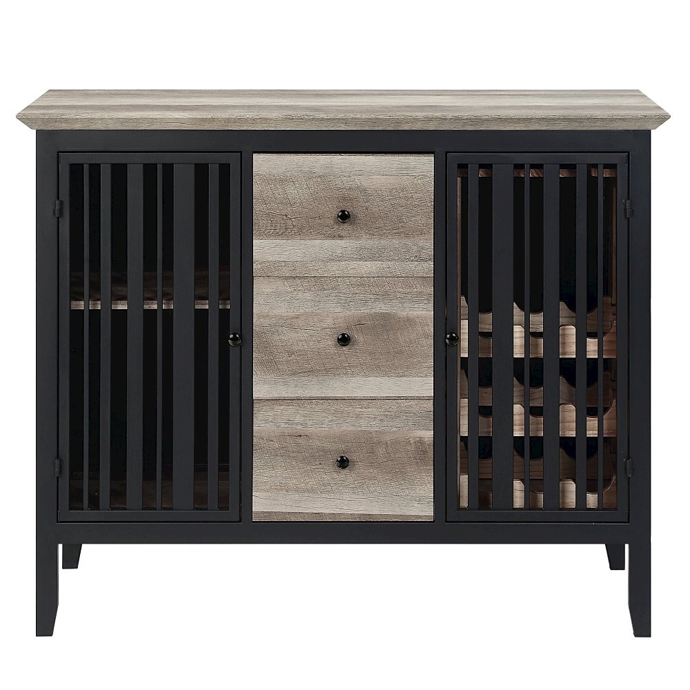 Zudora Server Antique Oak & Black. Picture 2