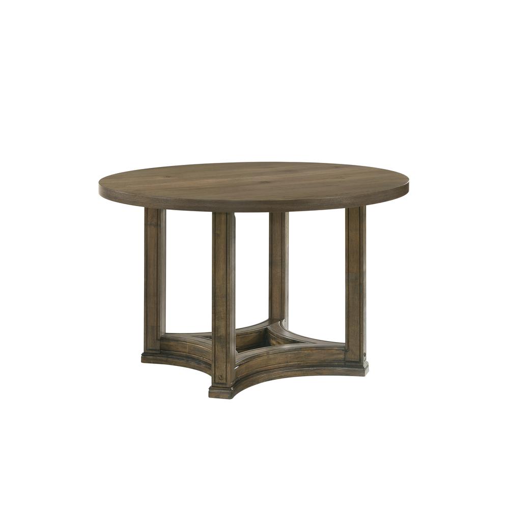 Parfield Round Dining Table Weathered Oak. Picture 1