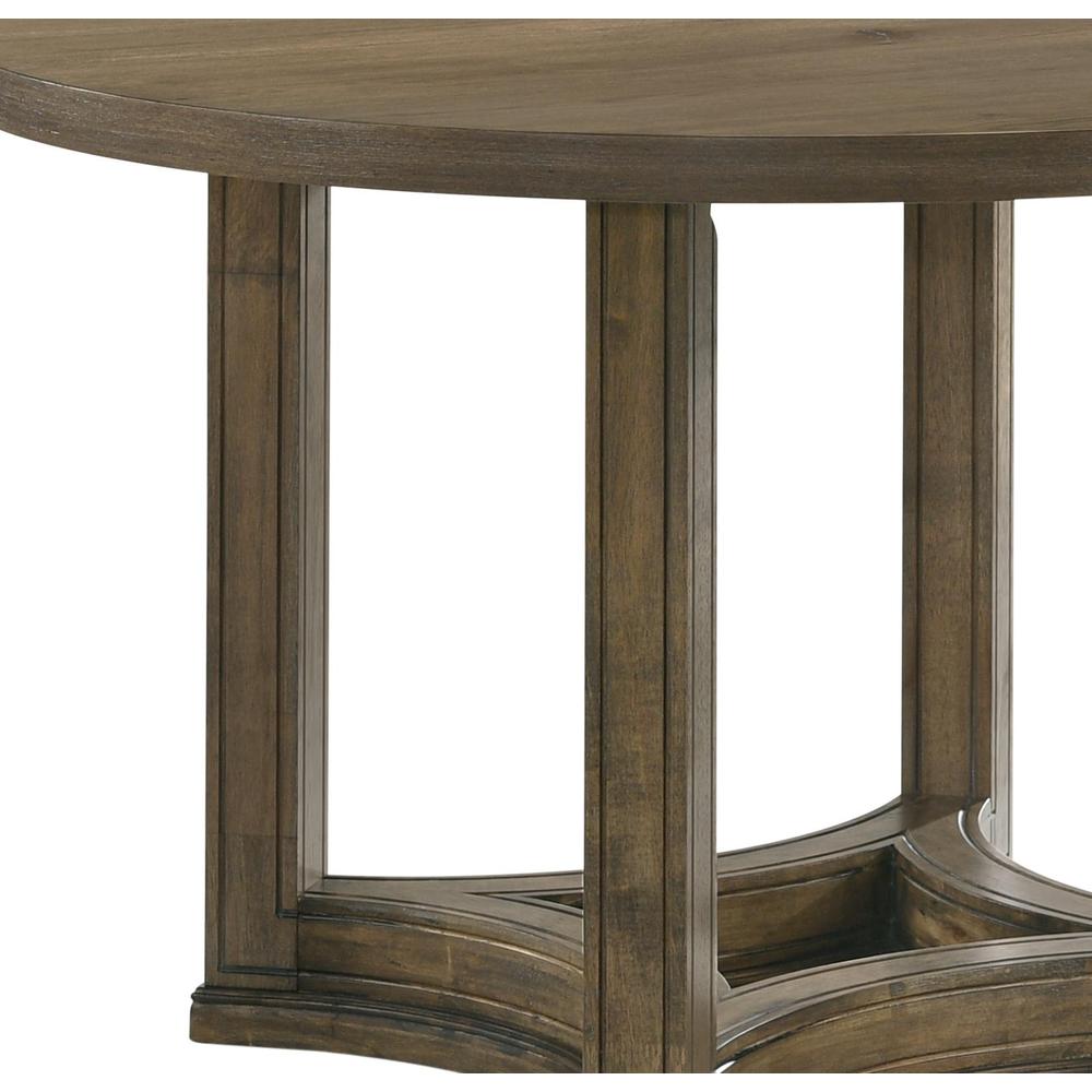 Parfield Round Dining Table Weathered Oak. Picture 4