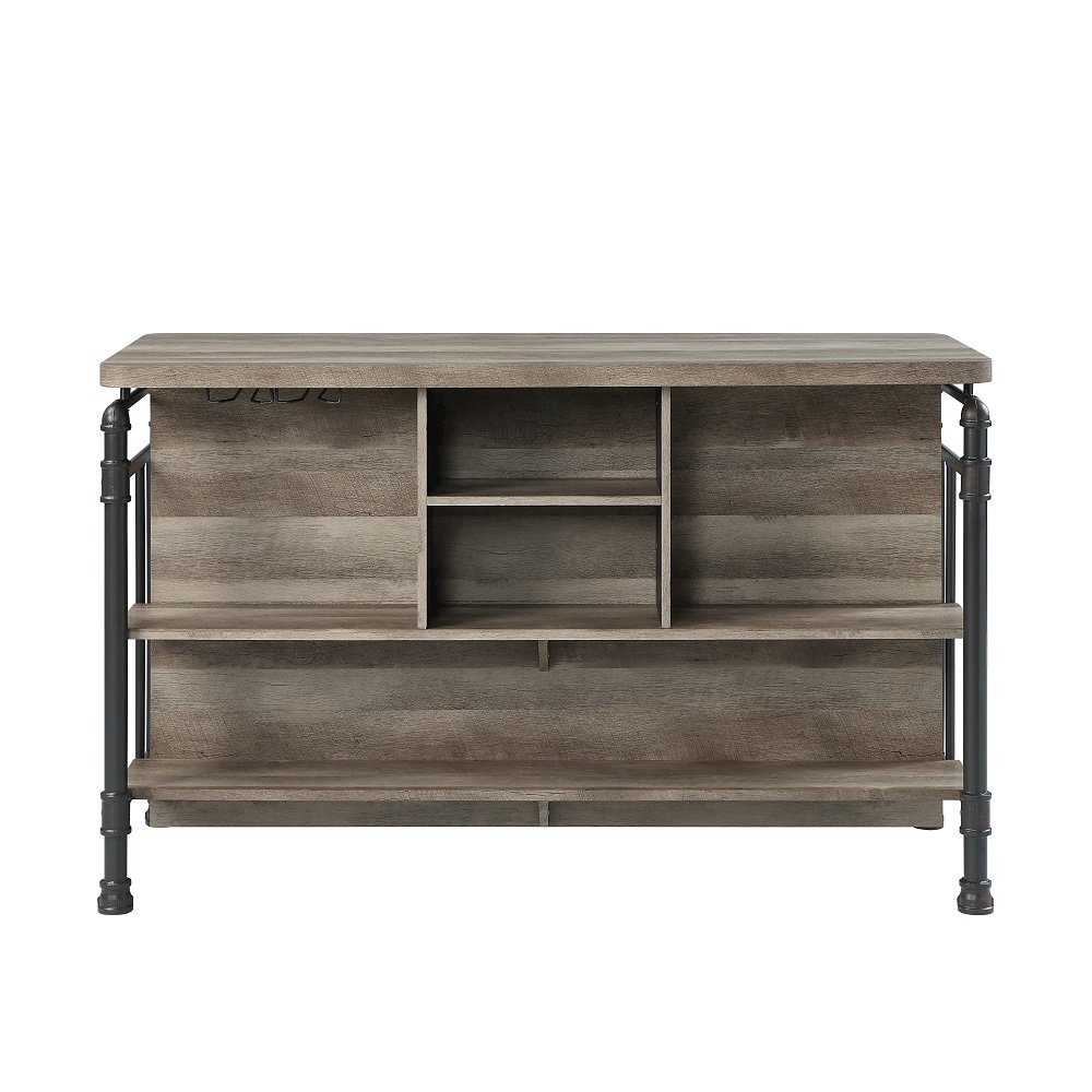 Edina Kitchen Island Antique Oak & Sandy Gray. Picture 3