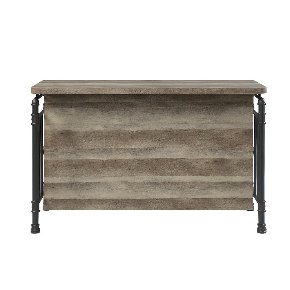 Edina Kitchen Island Antique Oak & Sandy Gray. Picture 4