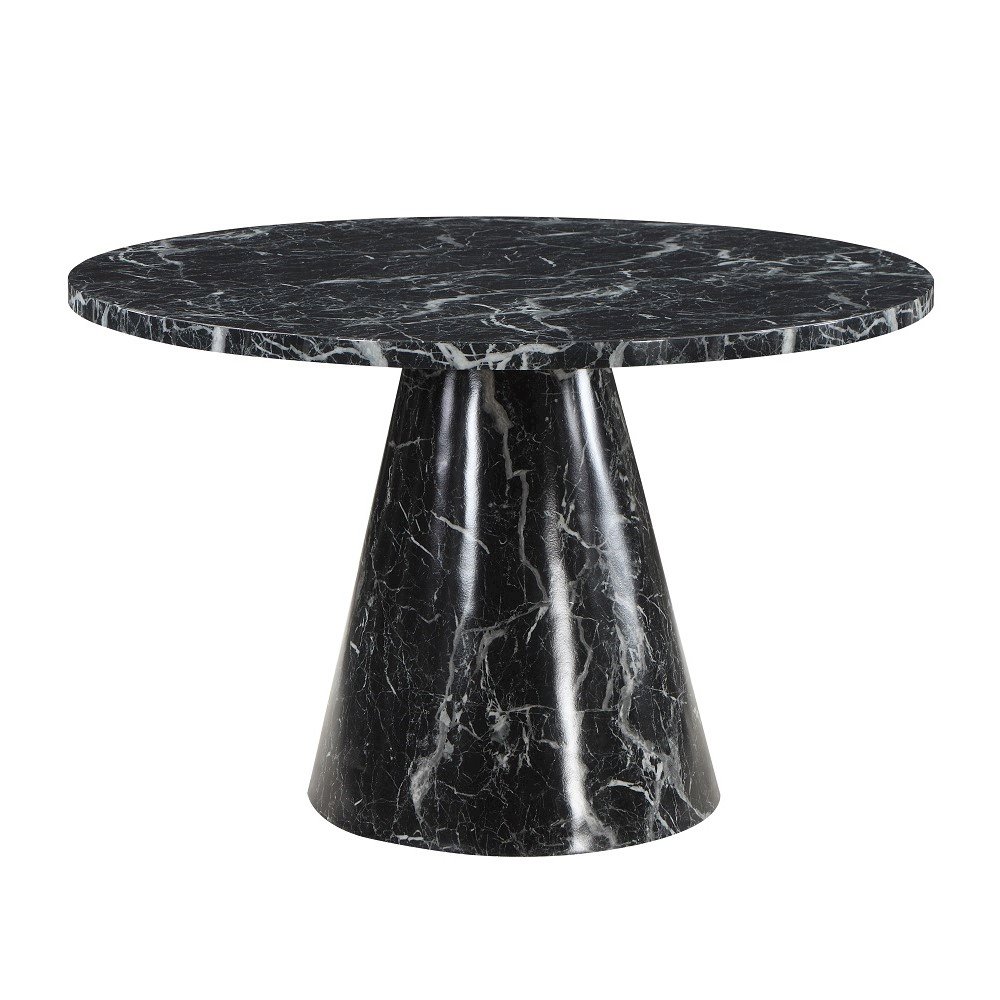 Hollis Dining Table Engineered Stone & Black. Picture 2