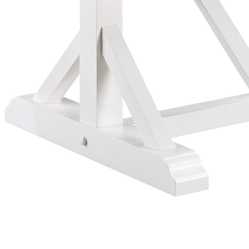 Hollyn Dining Table Engineered Stone & White. Picture 5