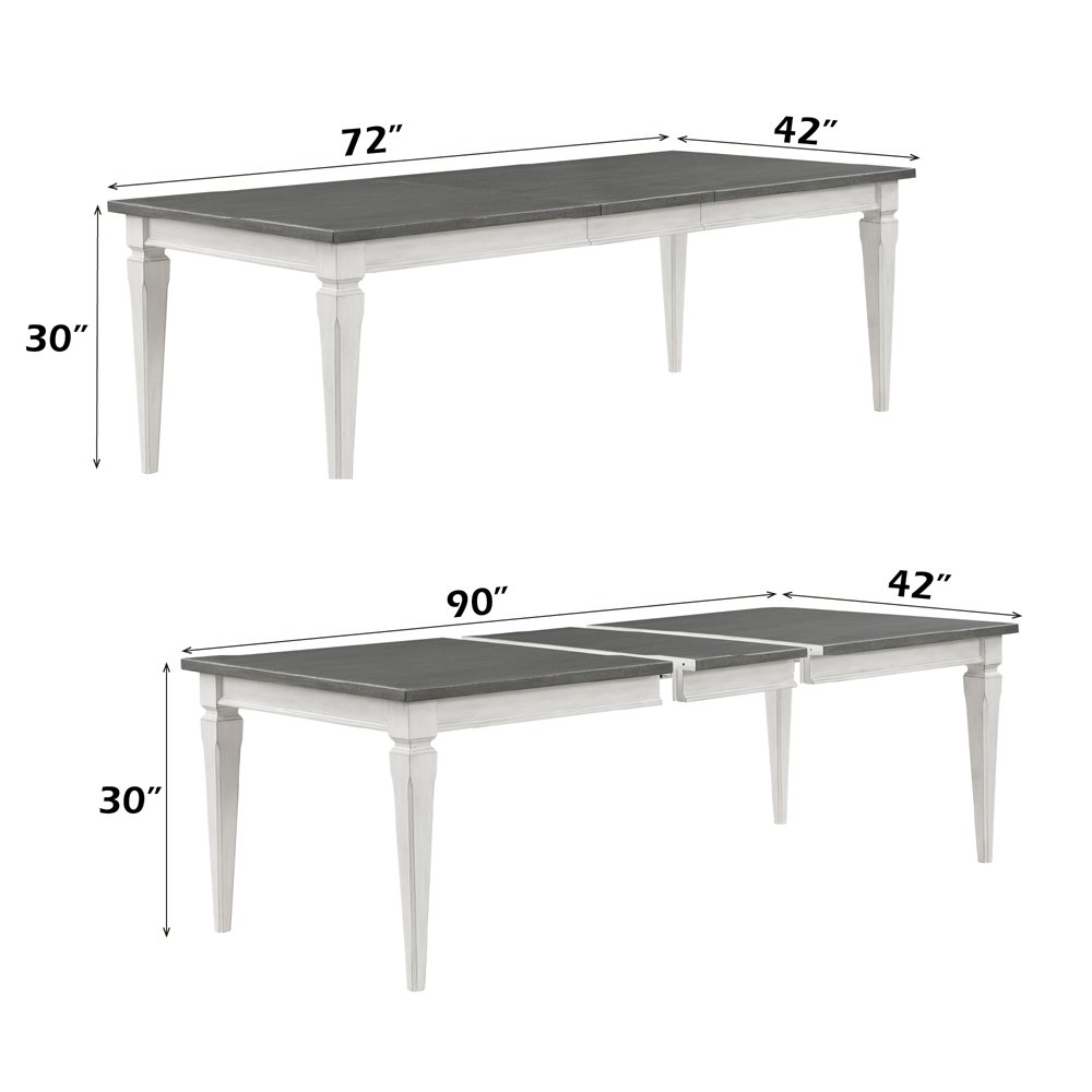 Katia Dining Table Gray & Weathered White. Picture 7