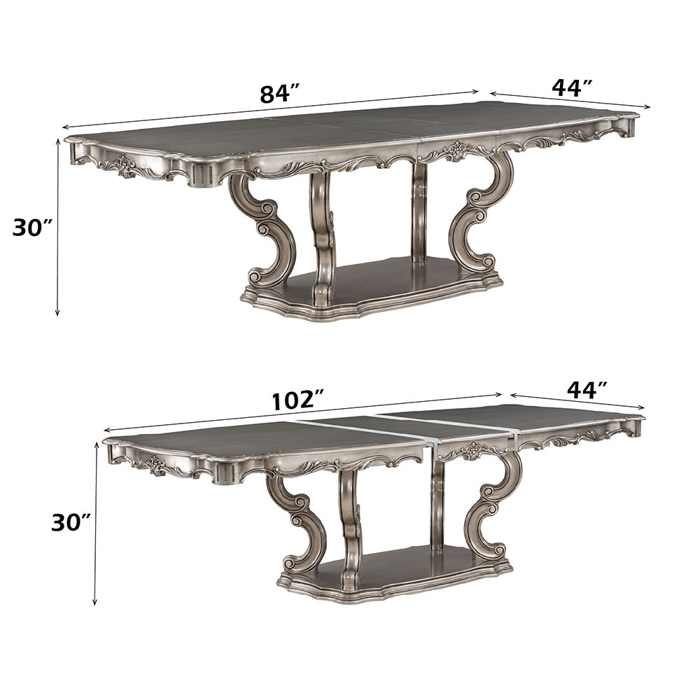 Ariadne Dining Table Antique Plantinum. Picture 7