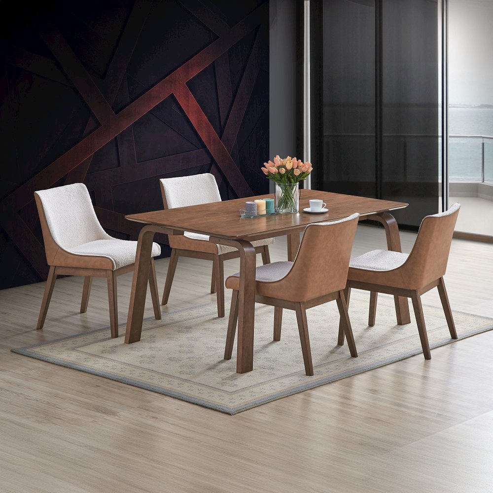 Ginny Dining Table Walnut. Picture 6