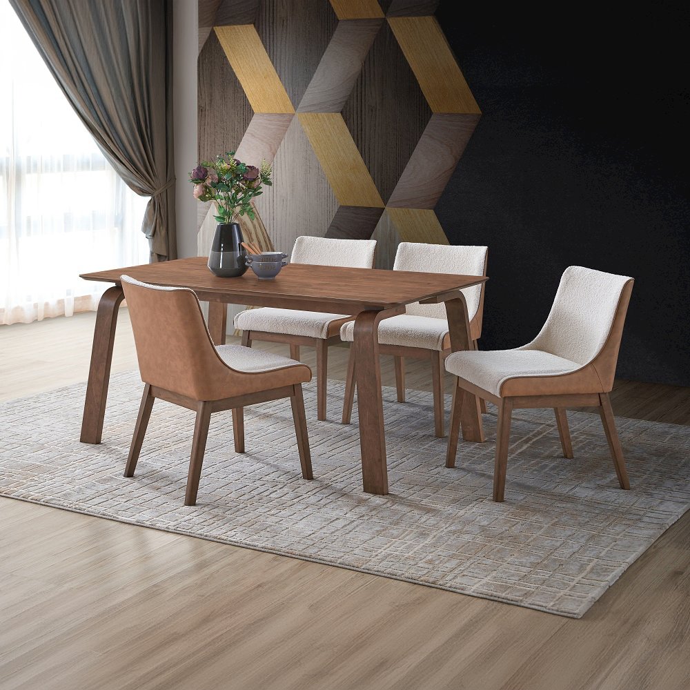 Ginny Dining Table Walnut. Picture 8