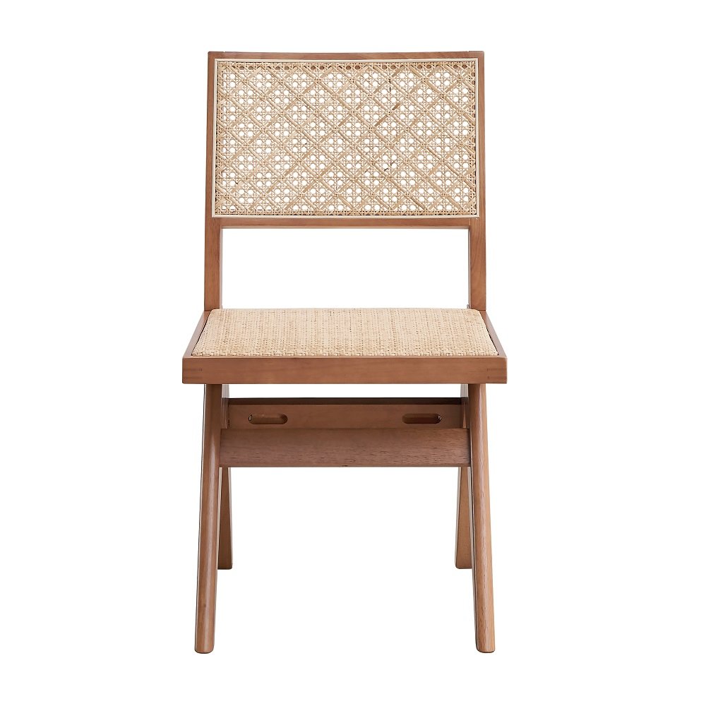 Velentina Side Chair (Set-2) Rattan & Natural. Picture 2