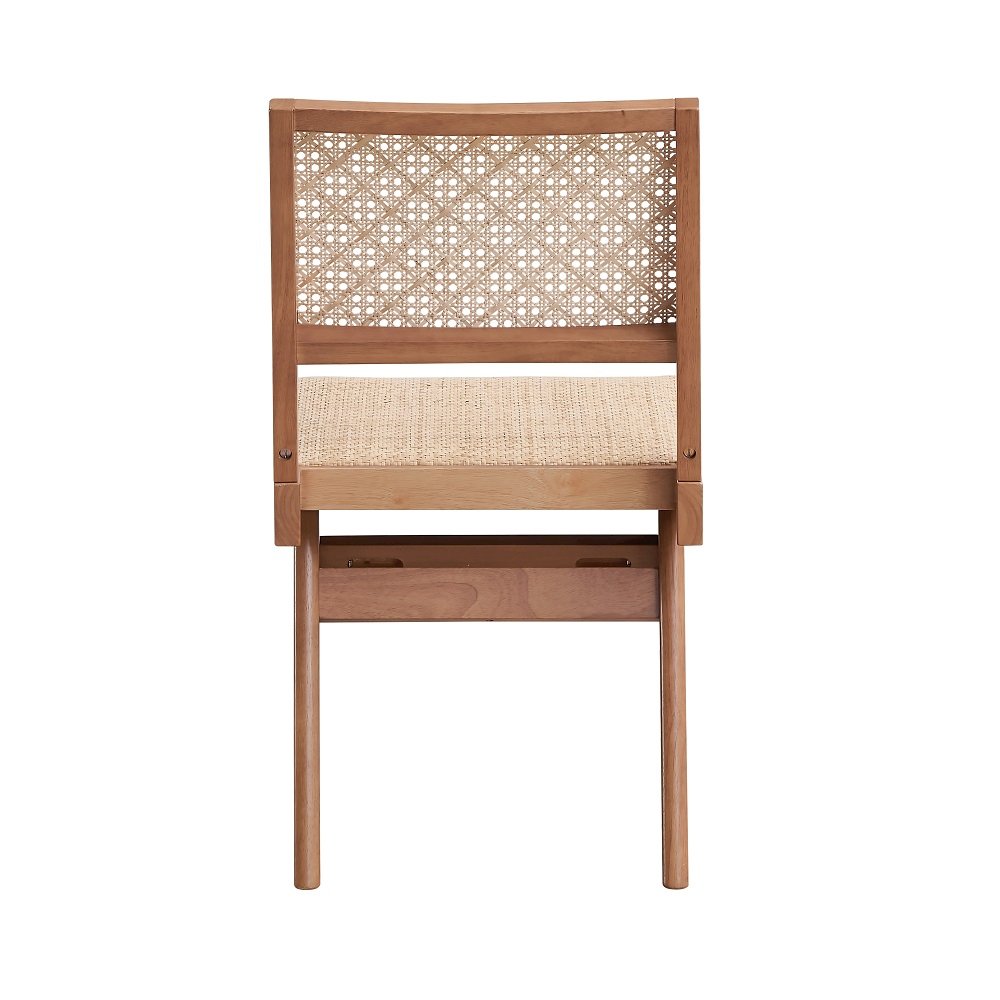 Velentina Side Chair (Set-2) Rattan & Natural. Picture 3