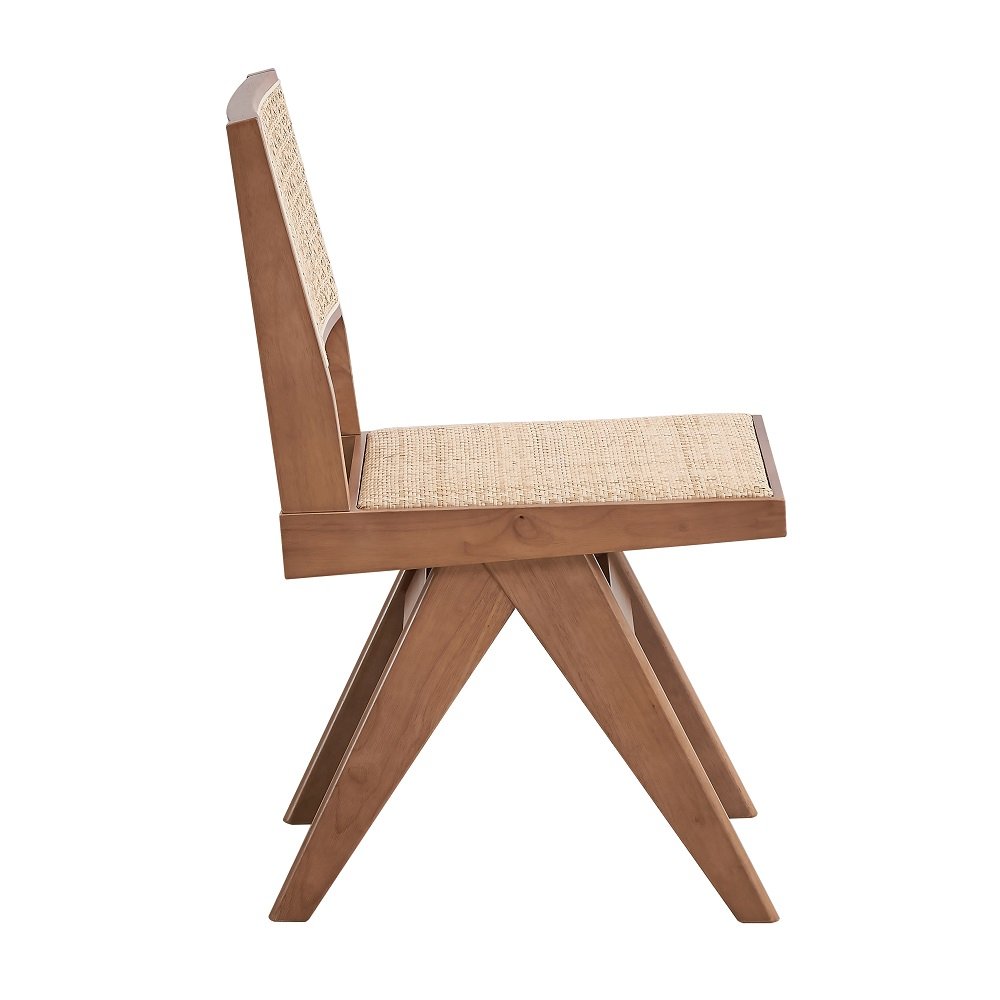Velentina Side Chair (Set-2) Rattan & Natural. Picture 4
