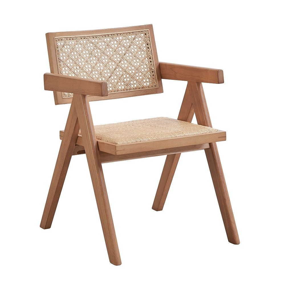 Velentina Arm Chair (Set-2) Rattan & Natural. Picture 1