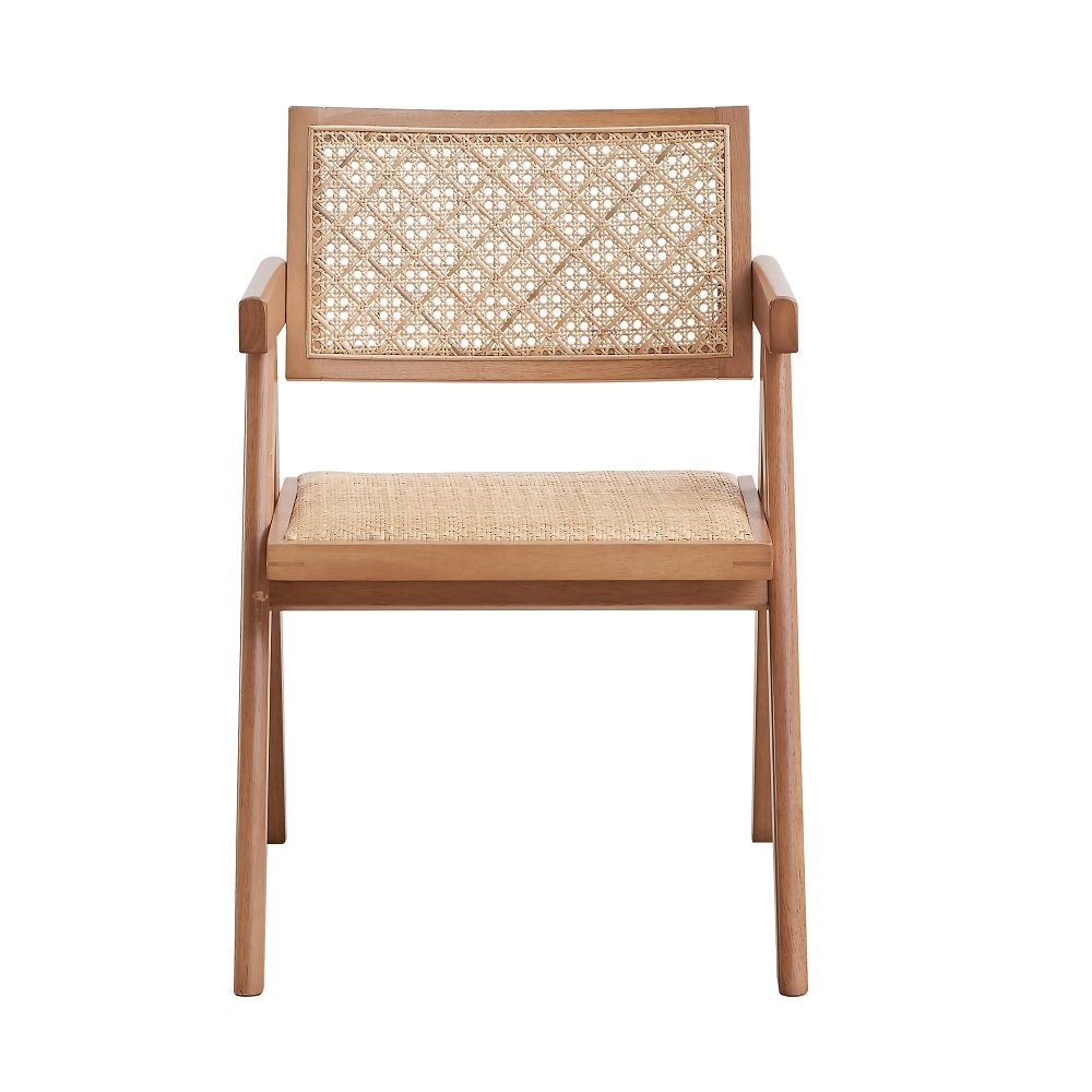 Velentina Arm Chair (Set-2) Rattan & Natural. Picture 2