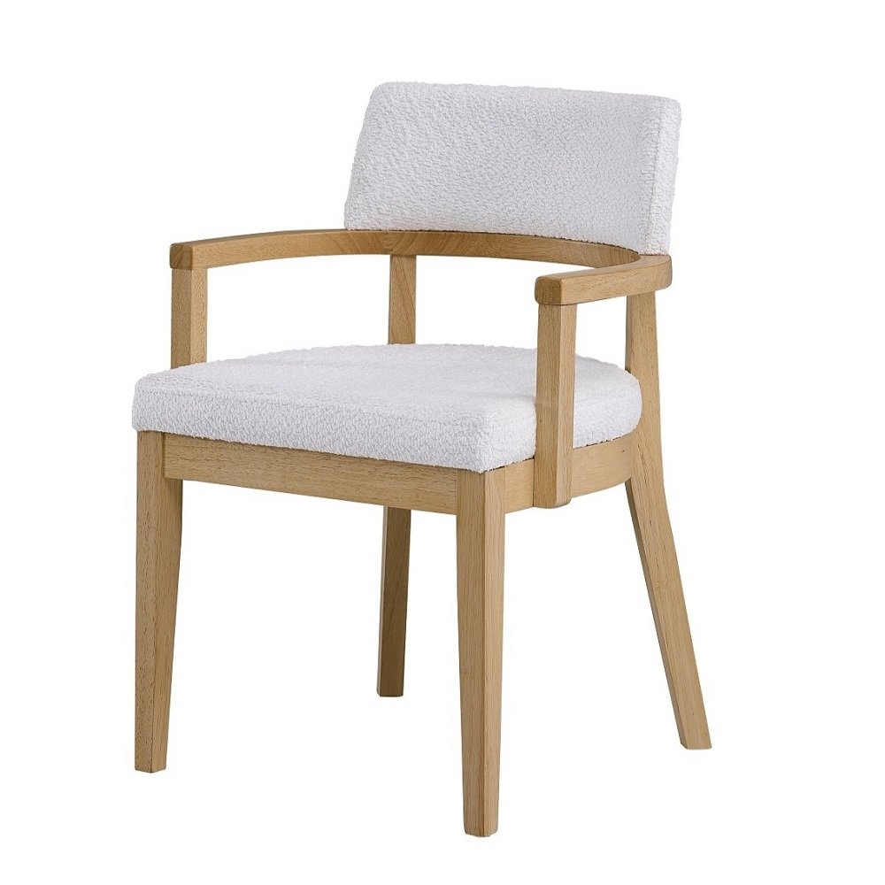 Kasem Arm Chair(Set-2) Gorge Fabric & Oak. Picture 1