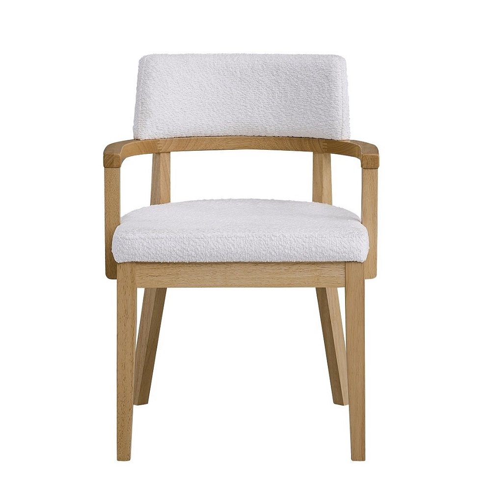 Kasem Arm Chair(Set-2) Gorge Fabric & Oak. Picture 2