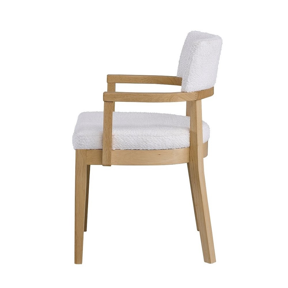Kasem Arm Chair(Set-2) Gorge Fabric & Oak. Picture 3