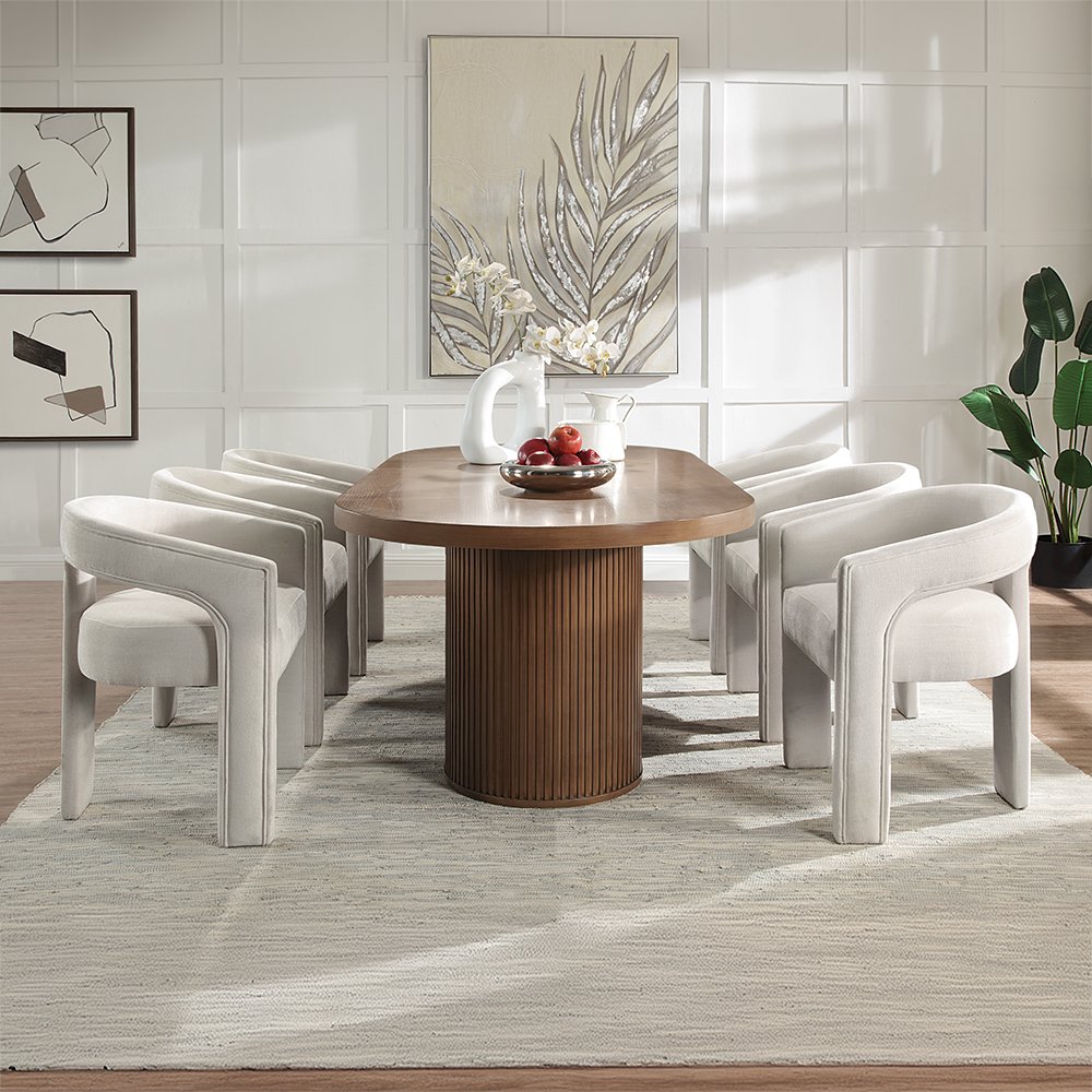 Gamarya Dining Table Walnut. Picture 7