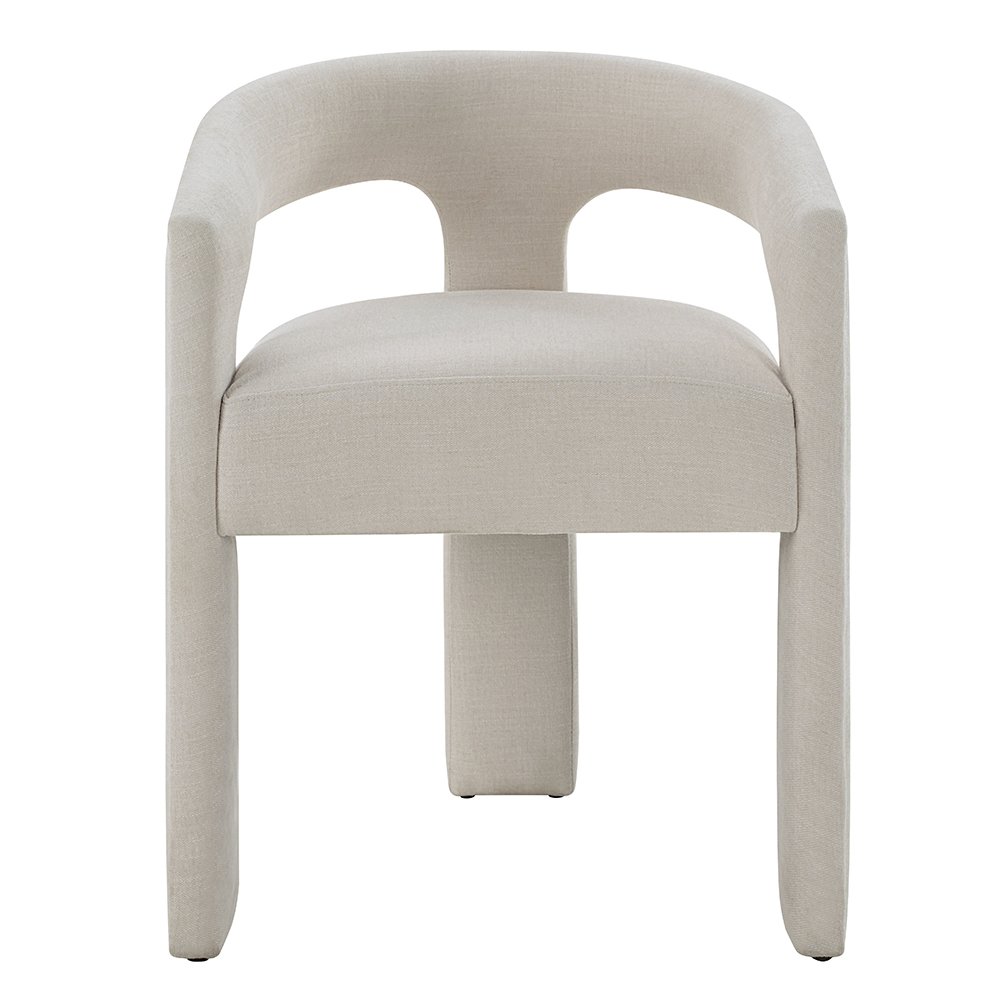 Gamarya Arm Chair (Set-2) Beige Linen. Picture 3
