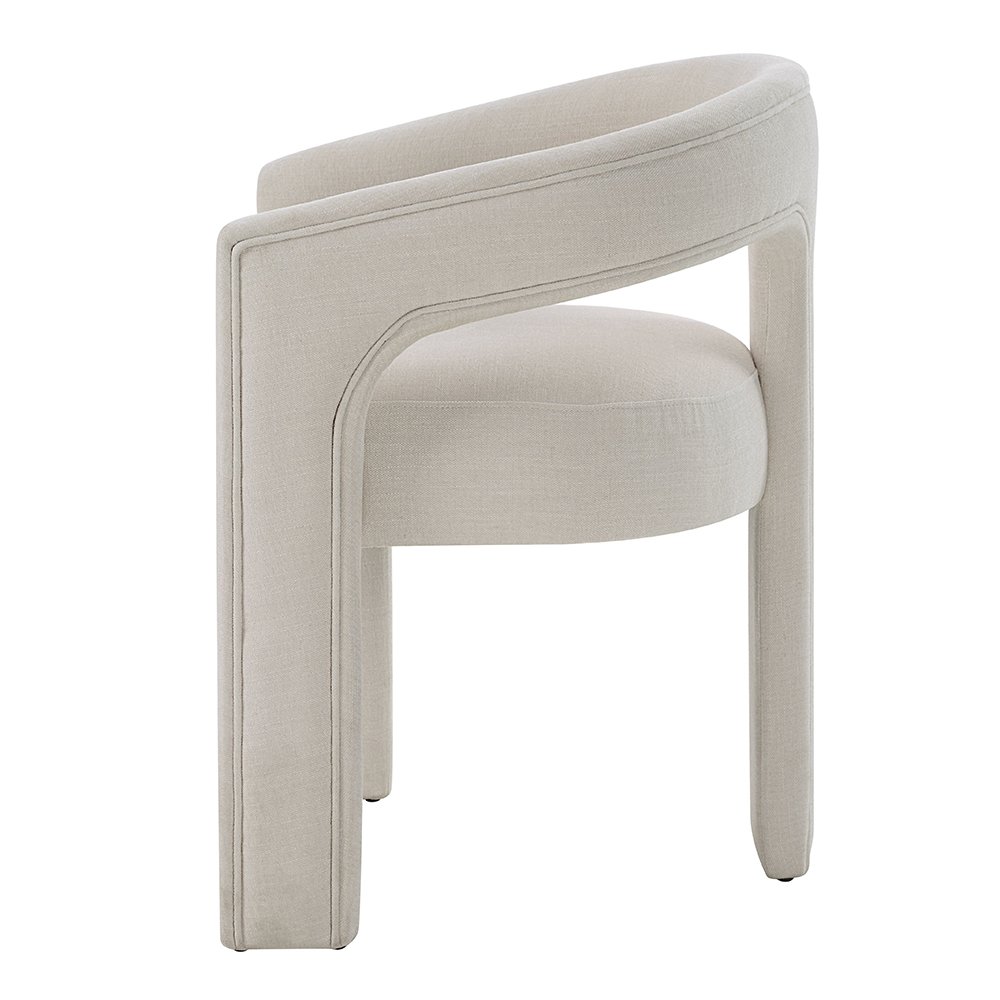Gamarya Arm Chair (Set-2) Beige Linen. Picture 4