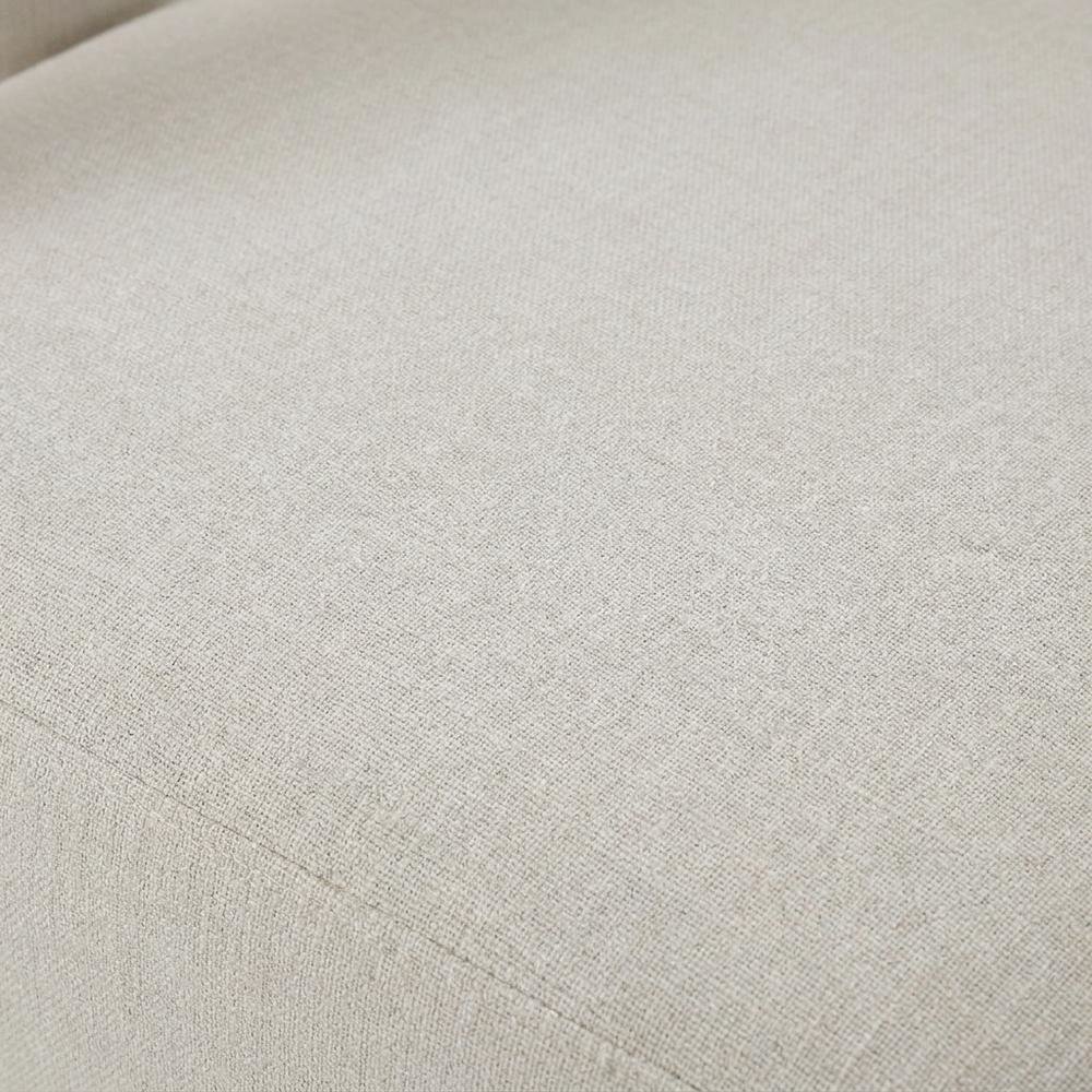 Linen-Upholstered Accent Chair for Living Room with Solid Wood Legs, Beige Linen, Set of 2. Picture 7