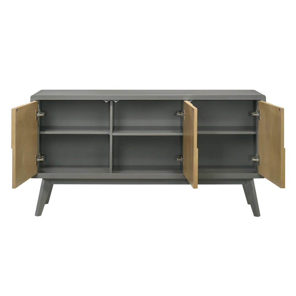 Blayde Server Light Gray & Natural. Picture 4