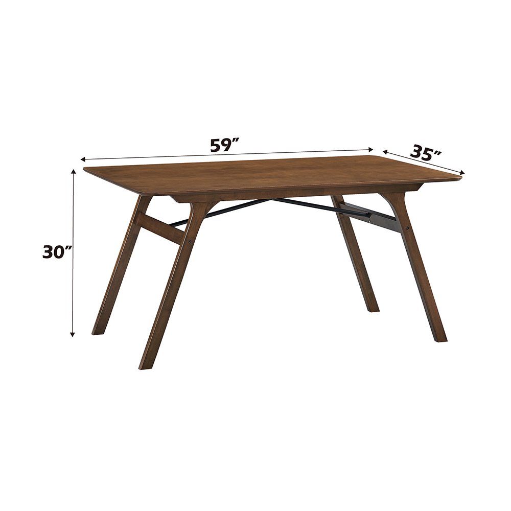 Kaela Dining Table Walnut. Picture 7