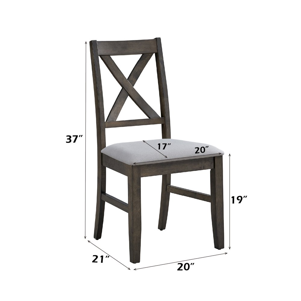 Marit Side Chair (Set-2) Gray. Picture 9