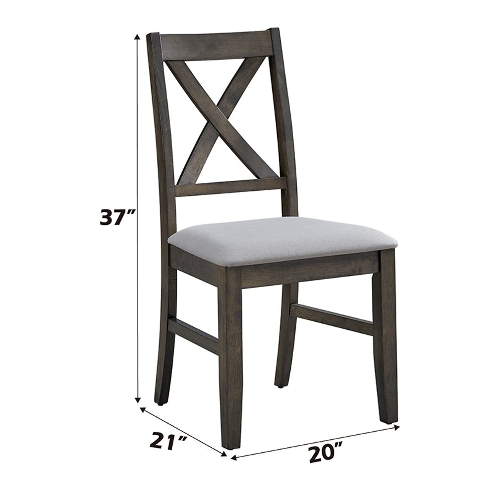 Marit Side Chair (Set-2) Gray. Picture 7