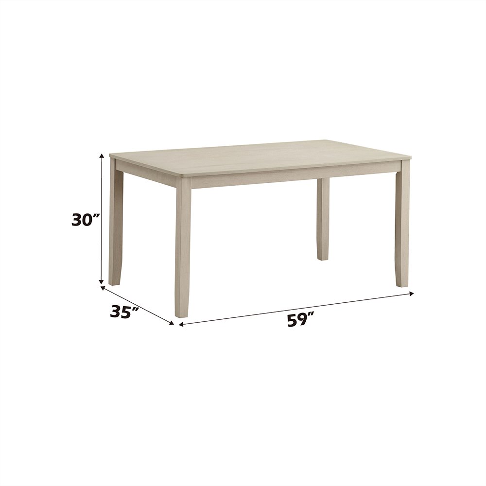 Ferris Dining Table Antique Bone White. Picture 6