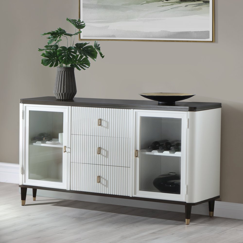 Carena Server White & Walnut. Picture 1
