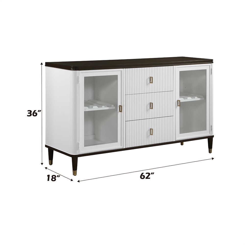 Carena Server White & Walnut. Picture 6
