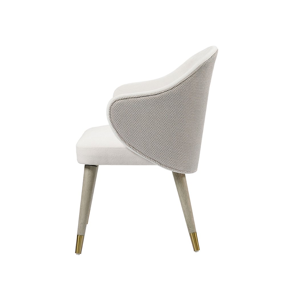 Charity Side Chair (Set-2) Gray Oak. Picture 4