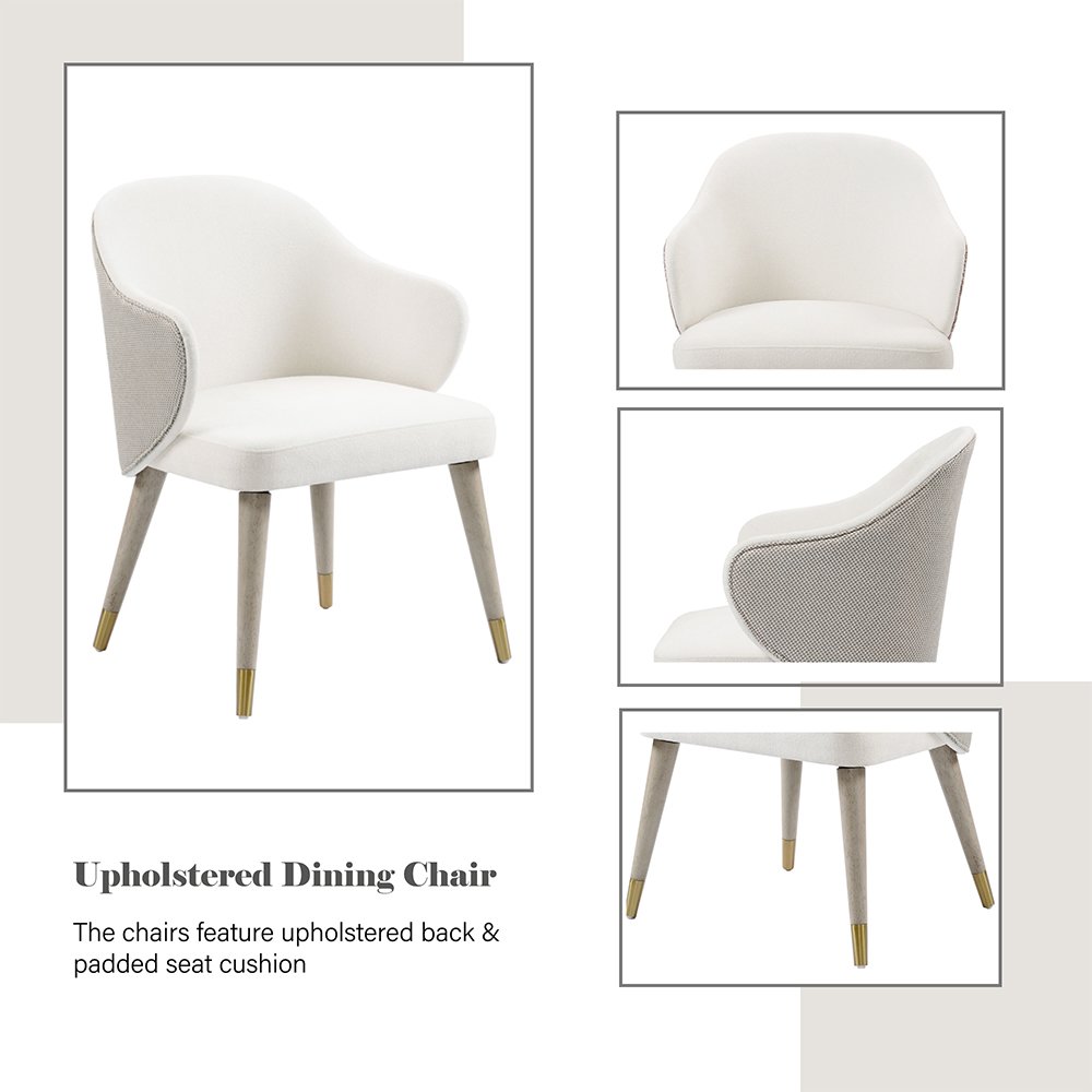 Charity Side Chair (Set-2) Gray Oak. Picture 6