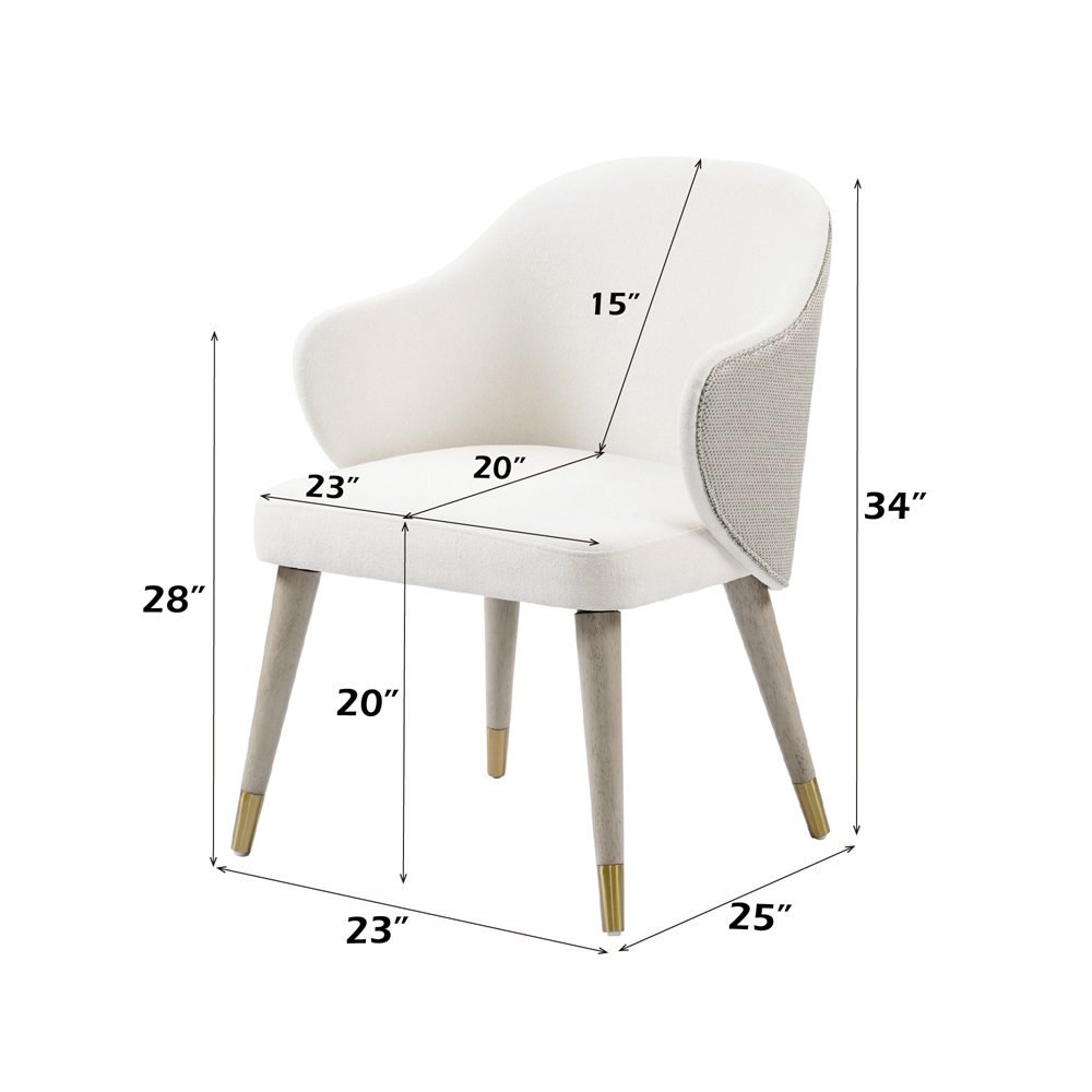 Charity Side Chair (Set-2) Gray Oak. Picture 8