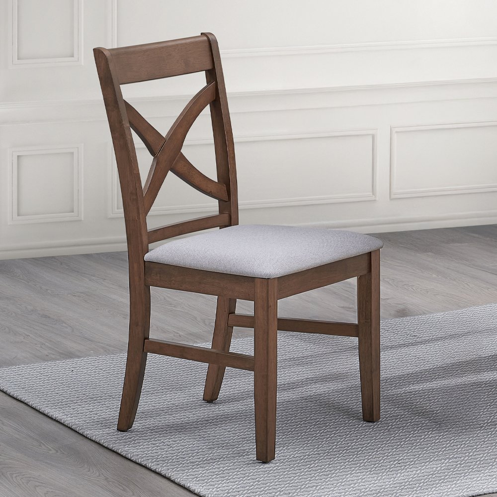 Ferris Side Chair (Set-2) Brown. Picture 1