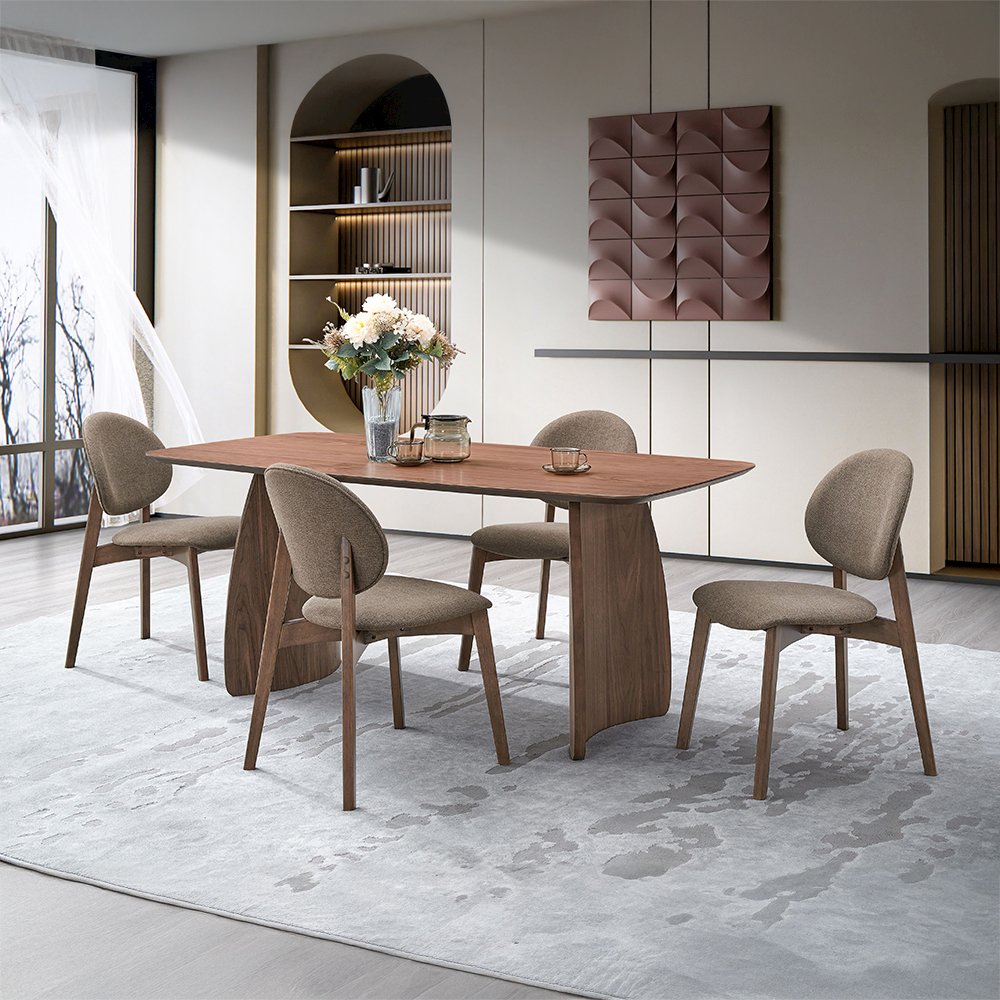 Hadasa Dining Table Walnut. Picture 5