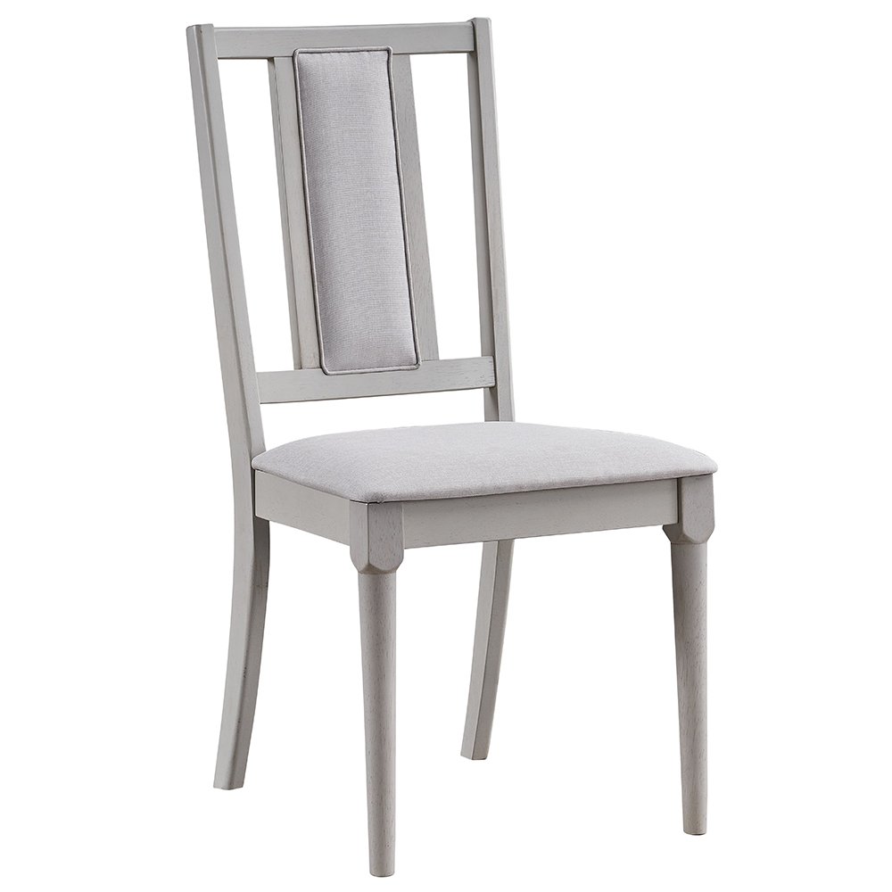 Marta Side Chair (Set-2) Beige Linen & Natural. Picture 2