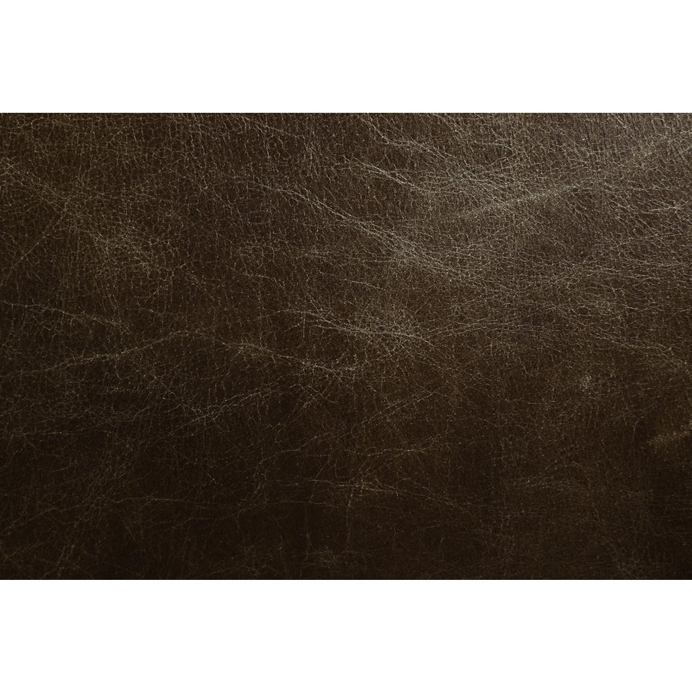Feyre Accent Chair, Espresso Top grain  Leather. Picture 5