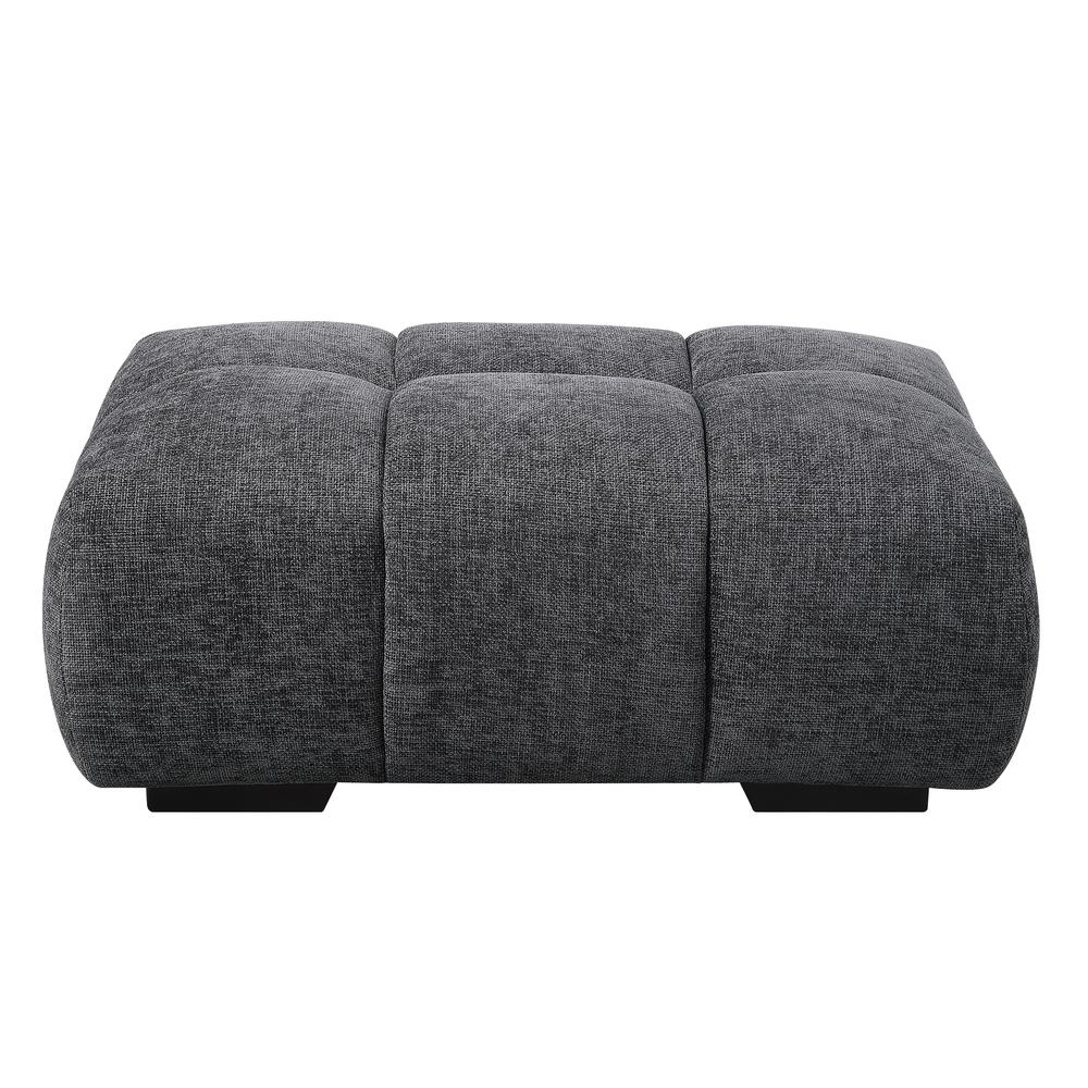 Chosen Ottoman Gray Chenille. Picture 2