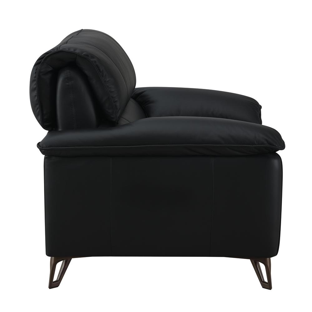 Eilene Chair, Black Top Grain Leather. Picture 3