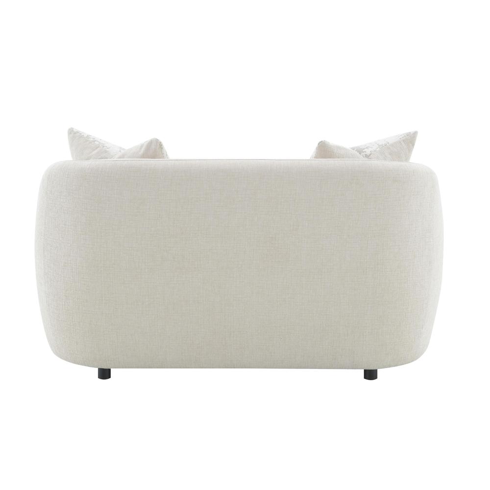 Etienne Loveseat w/3 Pillows, Beige Linen. Picture 4