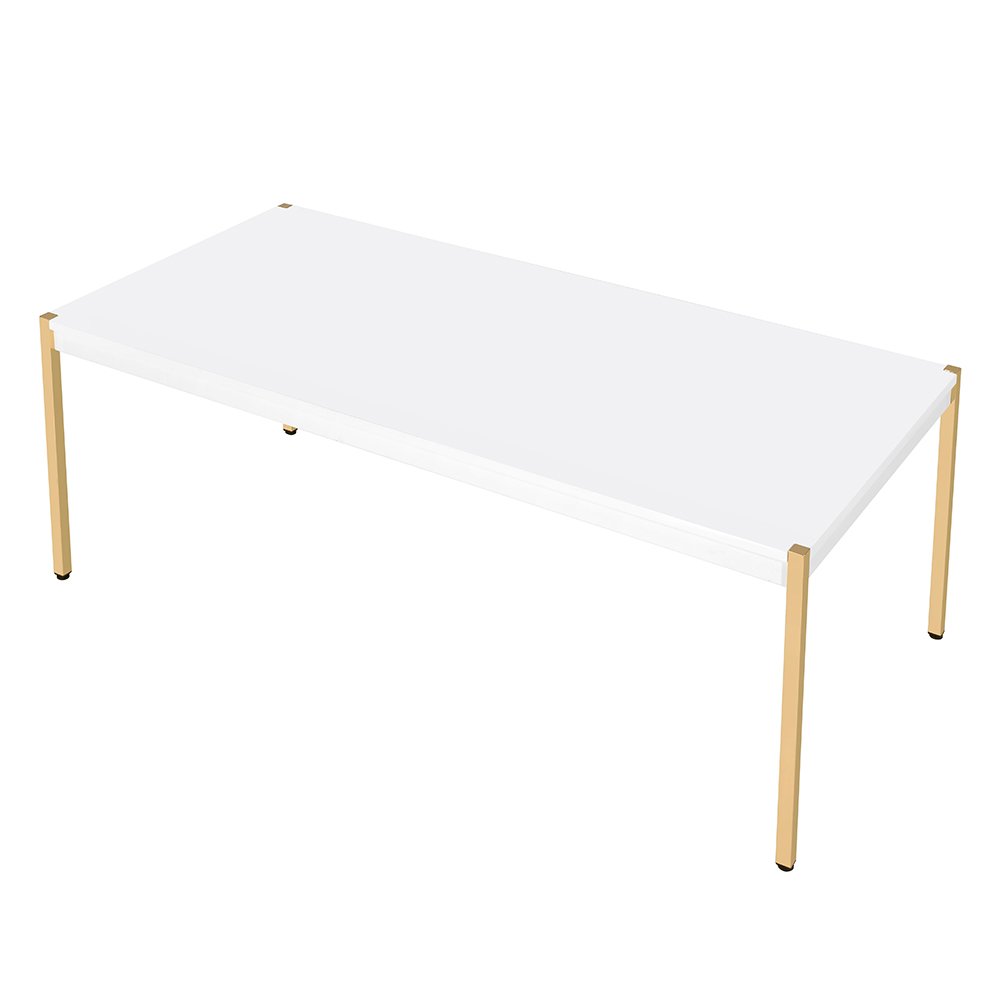 Otrac Coffee Table White & Gold. Picture 4