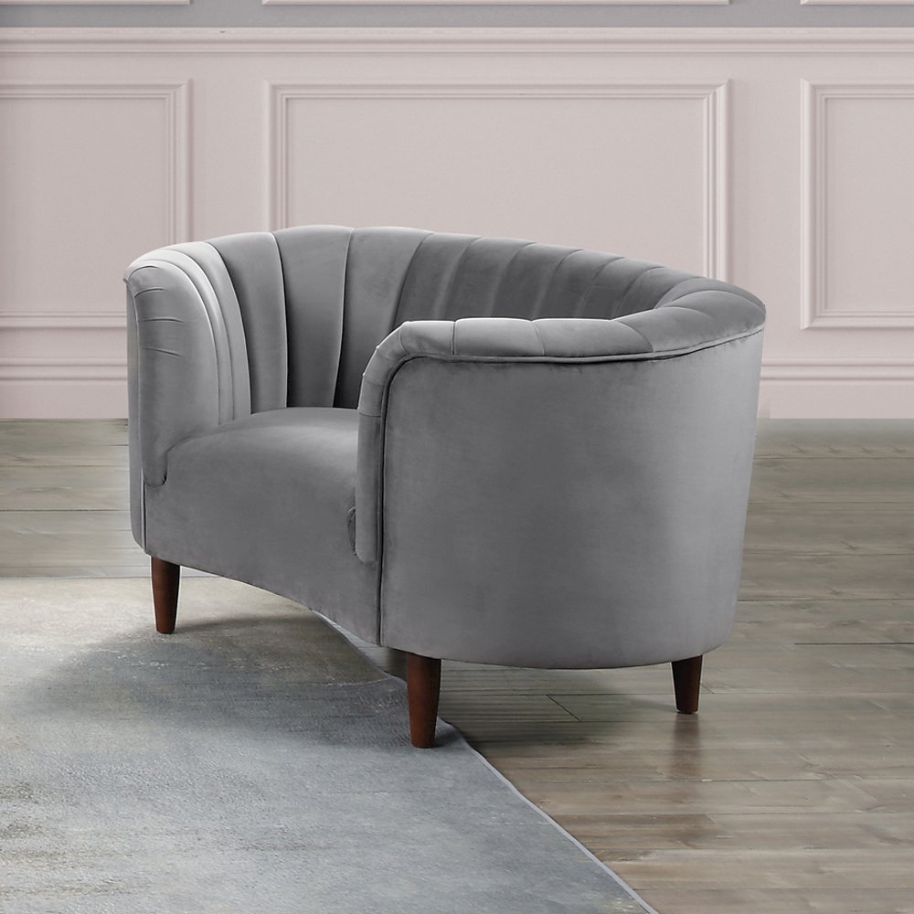 Millephri Chair Gray Velvet. Picture 1